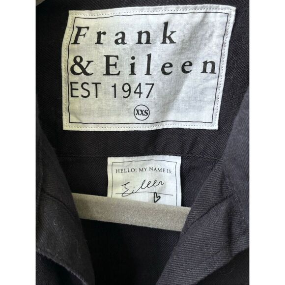 FRANK & EILEEN Eileen Featherweight In Navy, XXS $228 D17 - Picture 3 of 7